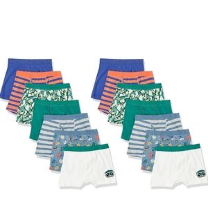 Amazon Essentials Boys' Cotton Boxer Briefs Underwear, Multipacks